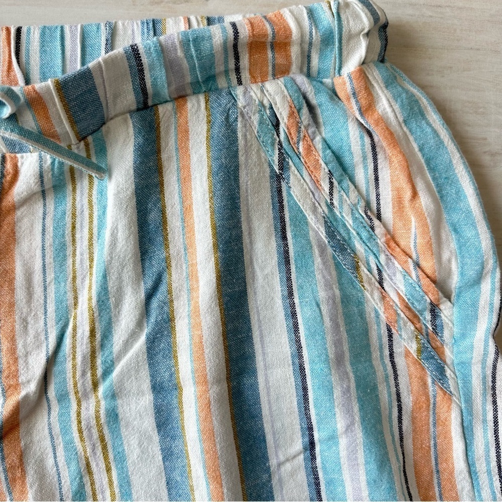 Briggs Striped Linen Blend Shorts - Picture 3 of 5